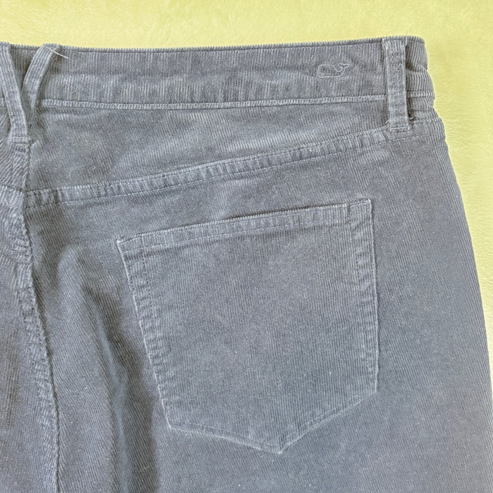 Vineyard Vines Corduroy Pants Womens 35 Navy Blue Excellent Straight Leg Stretch - Picture 9 of 12